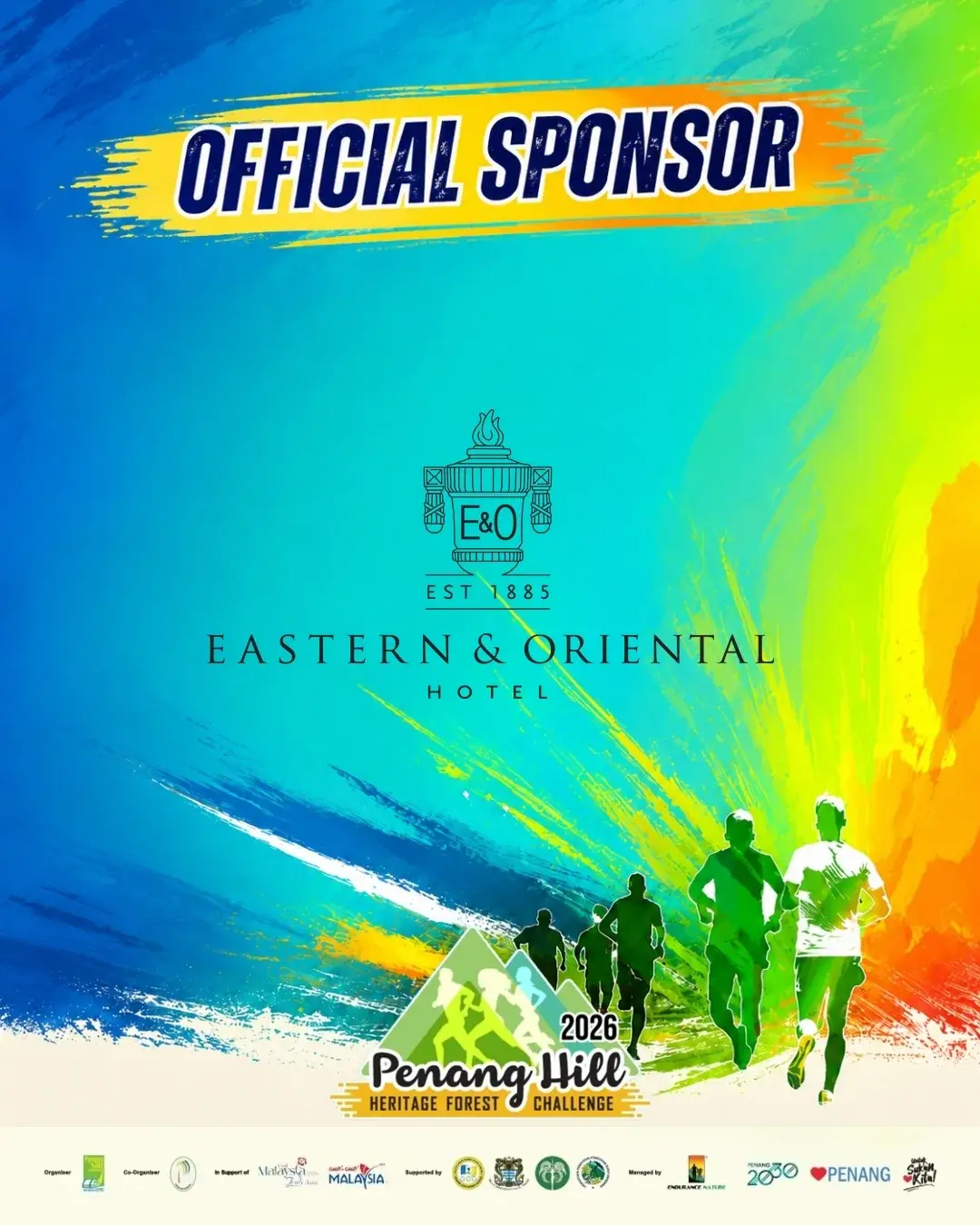 Sponsor post: the Eastern & Oriental Hotel logo as an Official Sponsor of Penang Hill 2026.